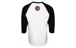 SANTA CRUZ T-shirt à manches 3/4 Pool Snakes Hand Baseball - Noir / Blanc (dos)