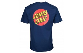 SANTA CRUZ T-shirt Classic Dot Chest - Dark Navy (dos)