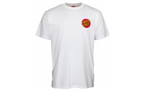 SANTA CRUZ Classic Dot Chest - Blanc - T-shirt