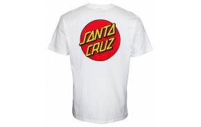 SANTA CRUZ Classic Dot Chest - Blanc - T-shirt (dos)