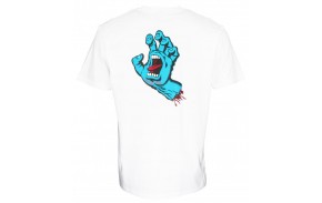 SANTA CRUZ T-shirt Screaming Hand Chest - Blanc (dos)