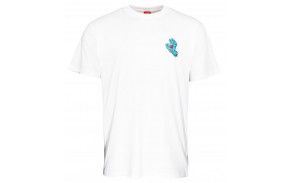 SANTA CRUZ T-shirt Screaming Hand Chest - Blanc