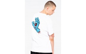 SANTA CRUZ T-shirt Screaming Hand Chest - Blanc (back)