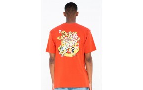 SANTA CRUZ T-shirt Ermsy Twisted Hand - Ketchup (homme dos)