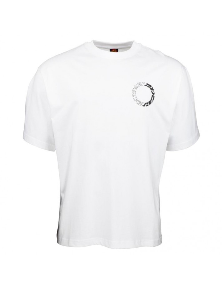 SANTA CRUZ T-shirt Scream Ying Yang Ring - Blanc