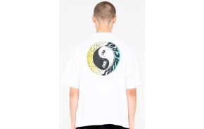 SANTA CRUZ T-shirt Scream Ying Yang Ring - Blanc (porté)