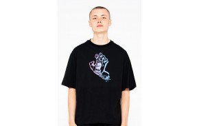 SANTA CRUZ T-shirt Outline Fade Hand - Noir