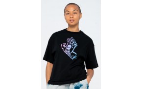 SANTA CRUZ T-shirt Outline Fade Hand - Noir