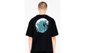 SANTA CRUZ Japanese Wave Dot - Noir - T-shirt