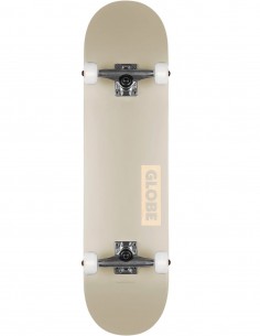 GLOBE Goodstock 8.0" Blanc Crème - Skateboard complet