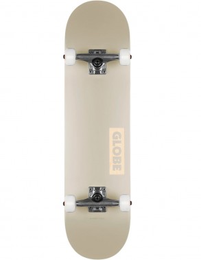 GLOBE Goodstock 8.0" Blanc Crème - Skateboard complet