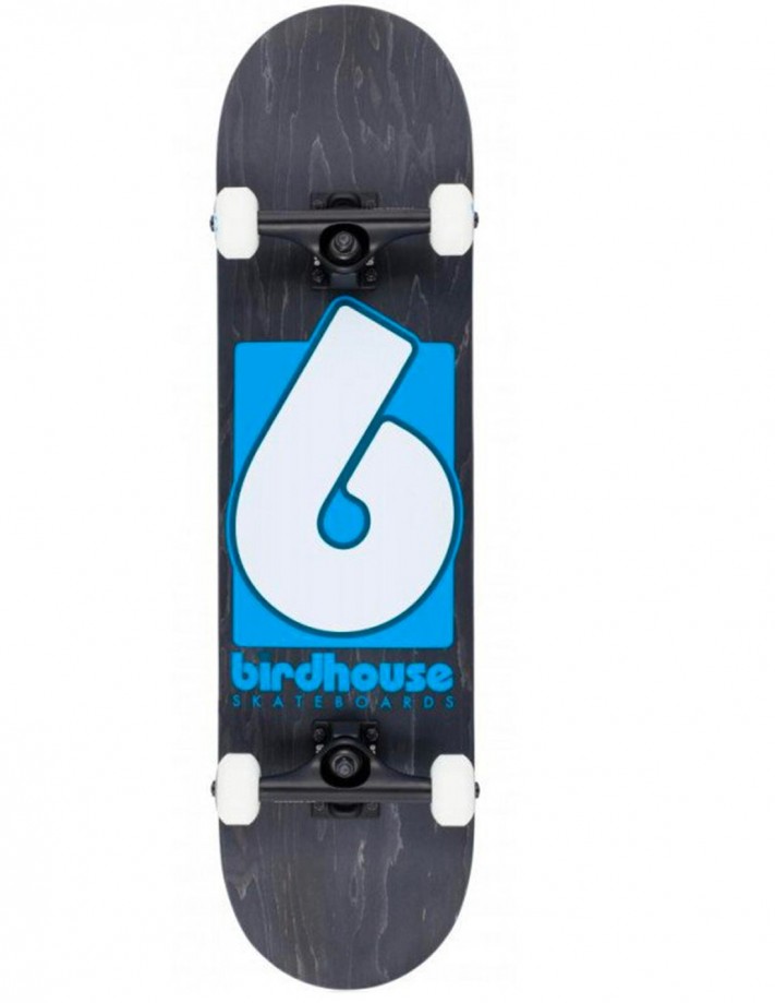 BIRDHOUSE B Logo 8" Black/Blue - Skateboard comple