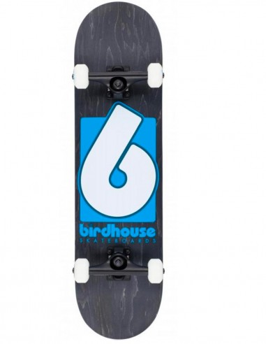 BIRDHOUSE B Logo 8" Black/Blue - Skateboard comple