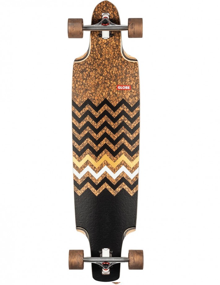 Globe Spearpoint 40" Cork Zagged - Longboard Complete