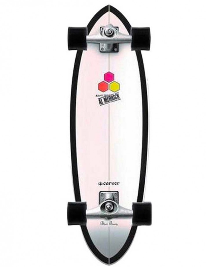 TRITO X CARVER Super Surfer SIGNAL 9.75'' X 31 INCH Complete TRITON  Skateboard Raw wave skateboard