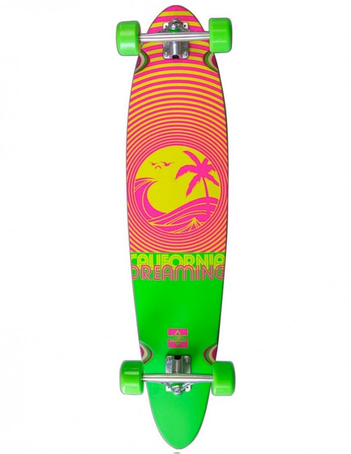 Dusters California Dreaming 40" Neon Green - Longboard complète