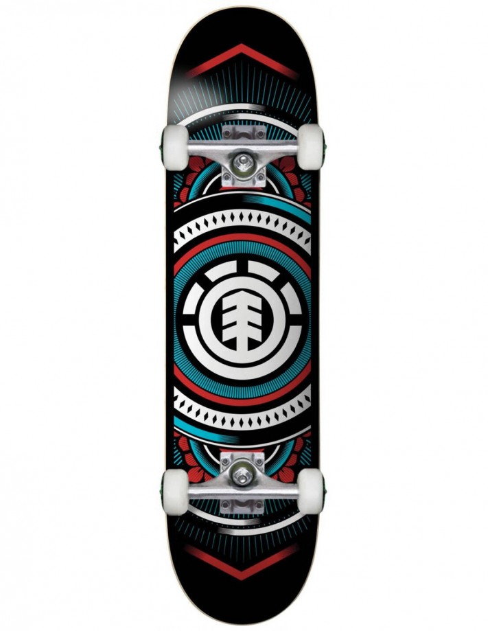 Element Hatched Red/Blue 7.75" - Skateboard complet