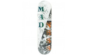 Madness Spilt Overlap R7 8.0" Black White - Plateau de Skateboard