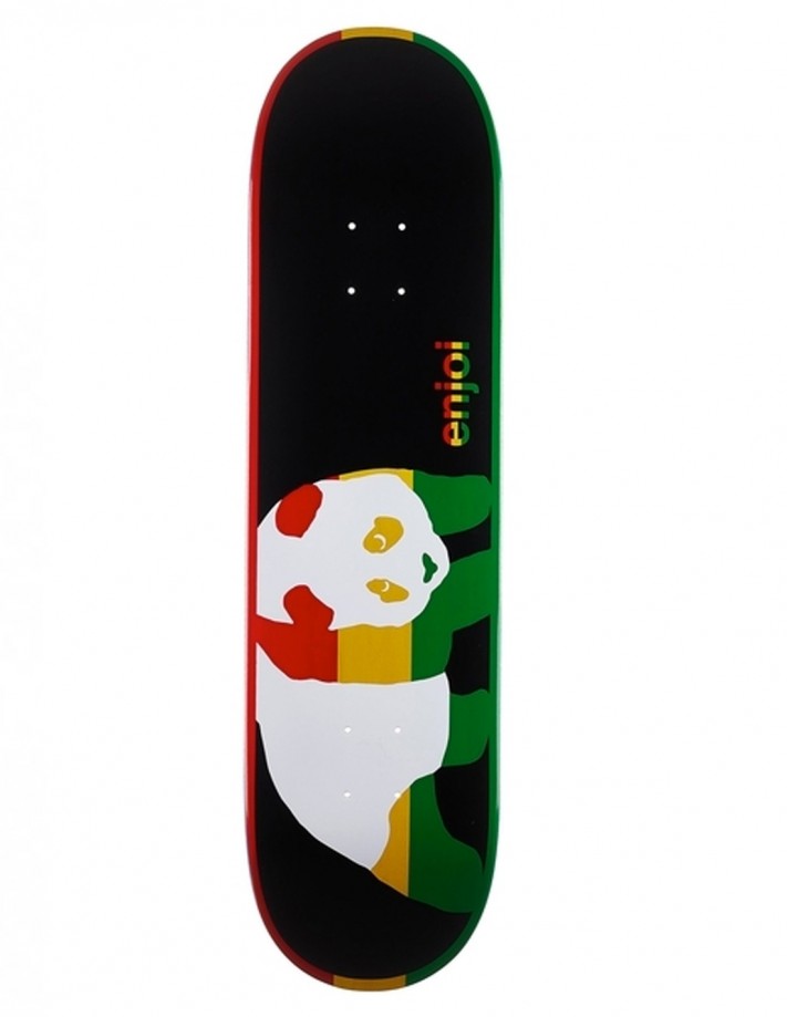 Enjoi Rasta Veneer R7 8.375" Black - Plateau de skateboard