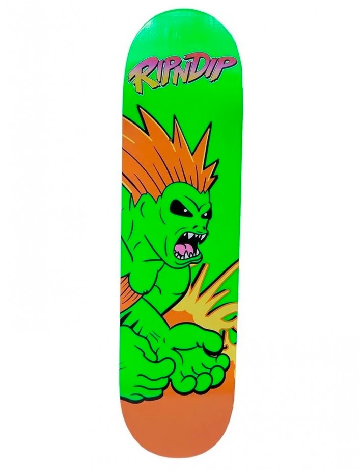 RipNDip Button Mash Board 8.25" Green - Plateau de Skateboard