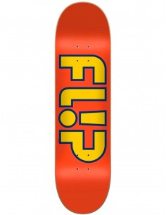 Flip Team Outlined Orange 7.75" - Plateau de skateboard
