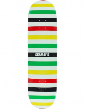 Sk8Mafia Basic Logo Rasta 8.0" - Plateau de skateboard