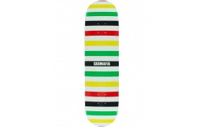 Sk8Mafia Basic Logo Rasta 8.0" - Plateau de skateboard