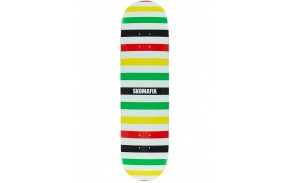 Sk8Mafia Basic Logo Rasta 8.0" - Plateau de skateboard