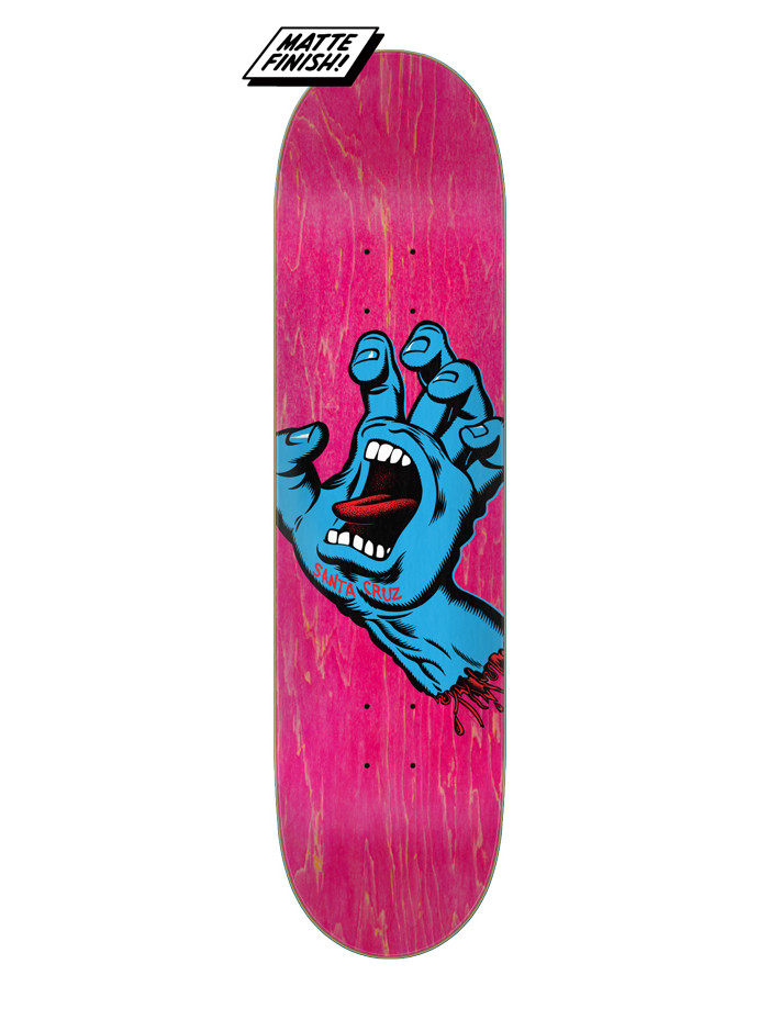 Plateau de skateboard SANTA CRUZ Screaming Hand 7.8