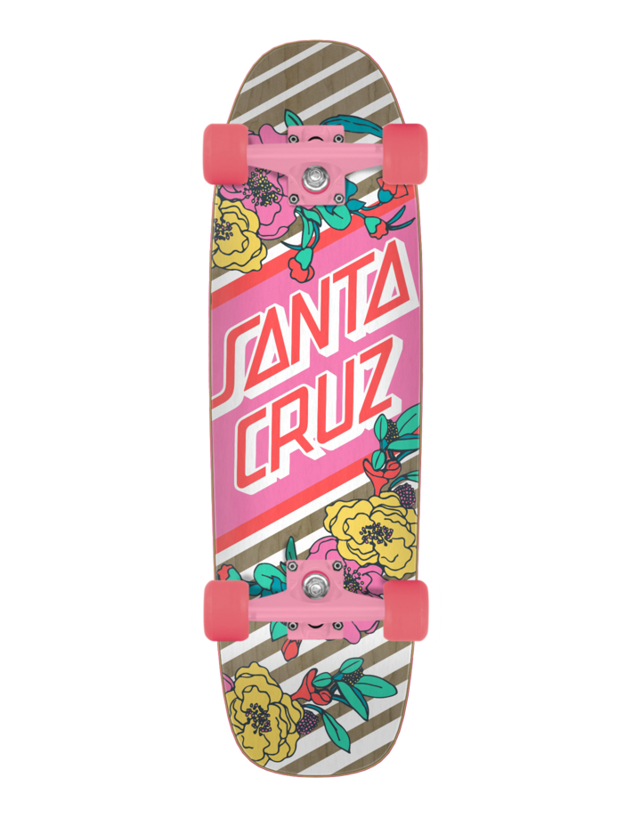 SANTA CRUZ Floral Stripe Street 8.4" - Cruiser