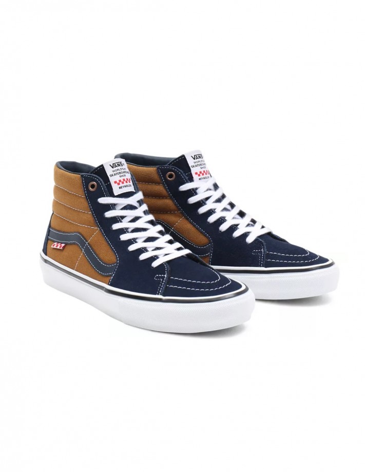VANS SK8 HI Navy Golden Brown Chaussures de skateboard