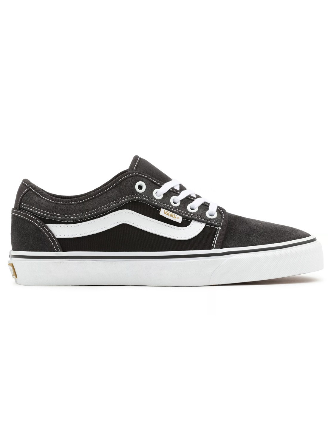 VANS Chukka Low Sidestripe Twill Raven Black Skateschuhe Pro