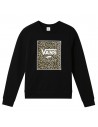 VANS Leopard Box Crewneck Kids - Negro