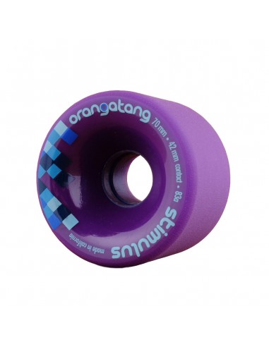 Orangatang Stimulus 70 mm - 83a (Purple) - Longboard wheels