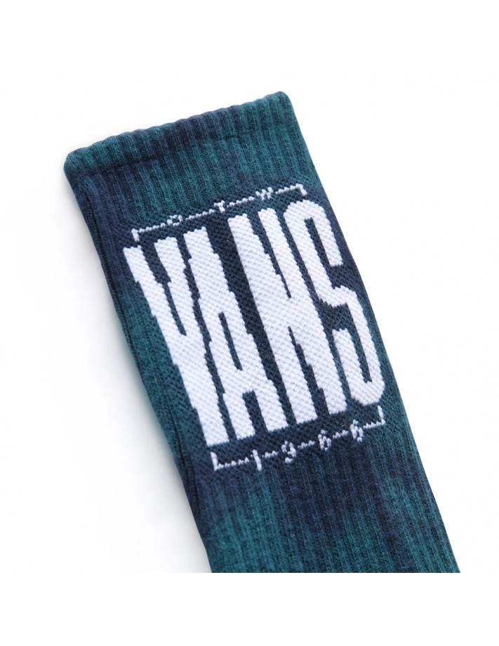 VANS Easton Tie Dye Crew Socken Blue Coral Tie Dye