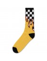 VANS Flame Check Crew Sokken - Zwart / Wit Check / Flame