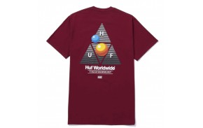HUF T-shirt Video Format TT - Cardinal (dos)