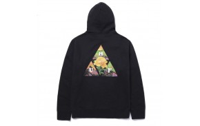 HUF Video Format TT Hood - Noir - Sweat (dos)