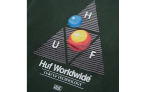 HUF Video Format TT Hood - Dark Green - Sweat (logo)