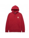 Felpa con cappuccio HUF New Dawn TT - Pietra sanguigna