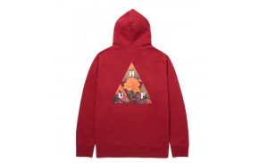 HUF Sweat New Dawn TT Hood - Bloodstone (dos)