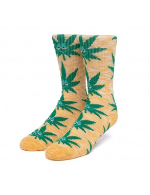 HUF Melange Green Buddy - Jaune - Chaussettes