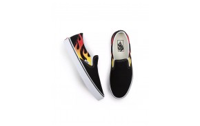 Paire de Chaussures Skate Enfants VANS Slip On Flame noir