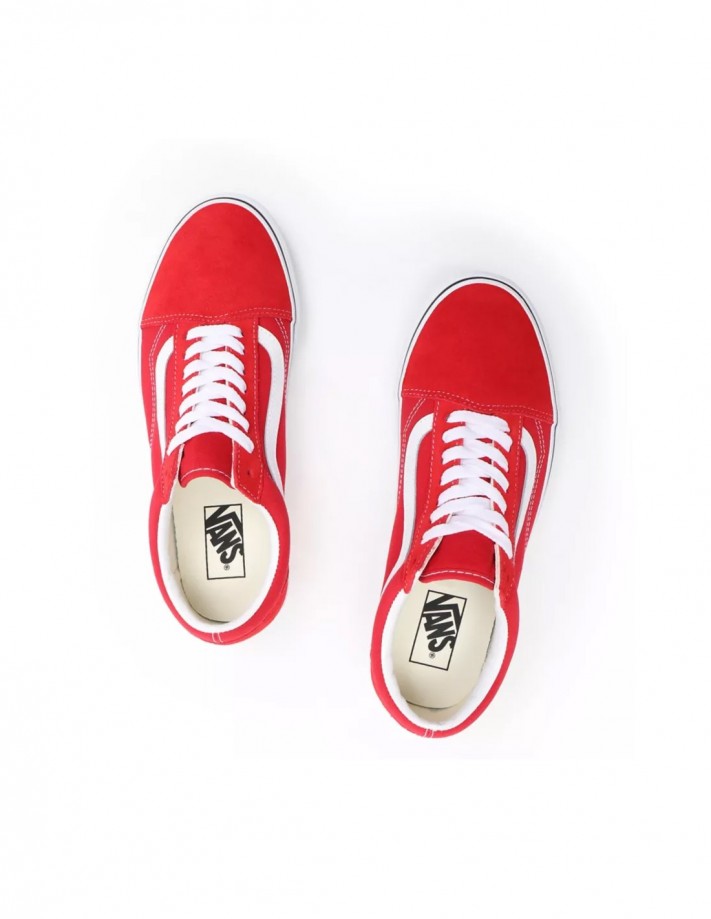 Vans old skool red true white hotsell