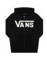 VANS Classic Zip Hoodie II - Black/White - Kapuzenpullover