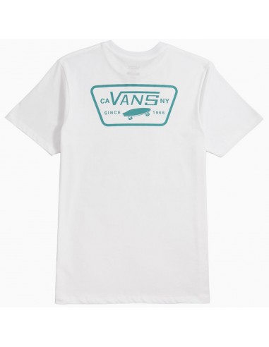 VANS Full Patch T-shirt - Blanc / Porcelain Green (dos)