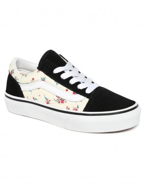 VANS Skate Old Skool - (Ditsy Floral) Classic White/True White - Chaussures de skate