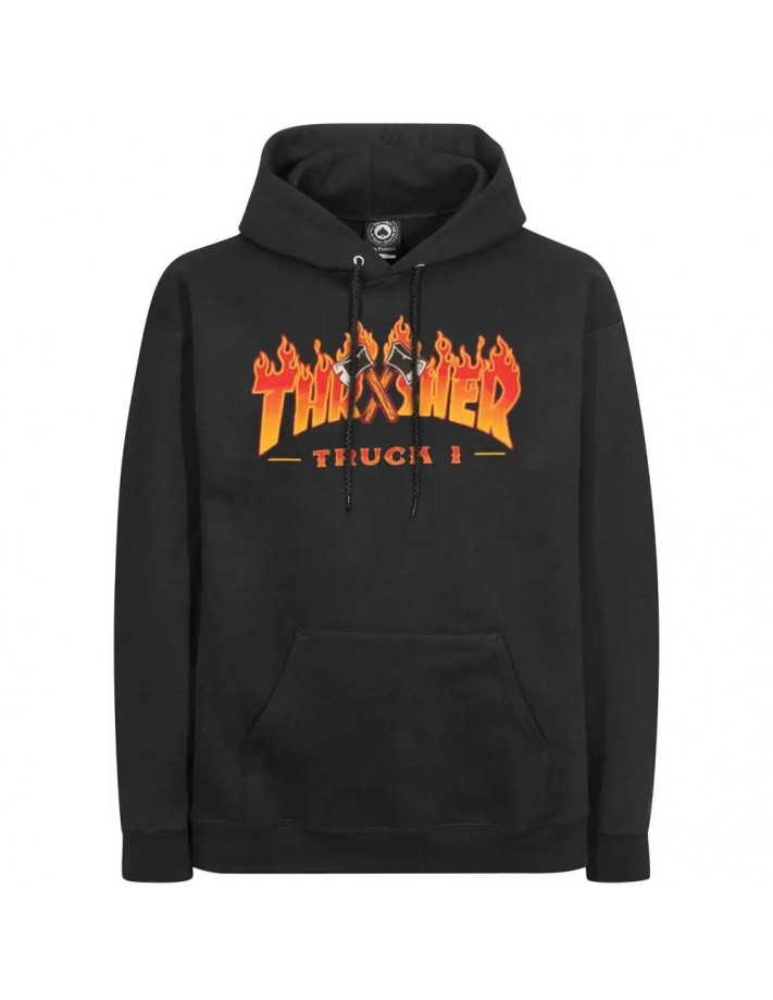 THRASHER Truck 1 Sweat A Capuche - Noir