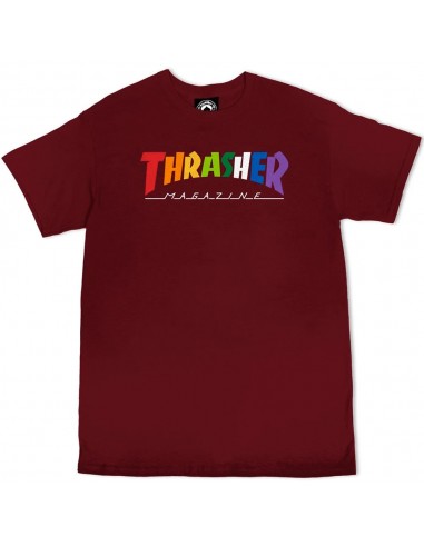 THRASHER Rainbow Mag T-shirt - Marron