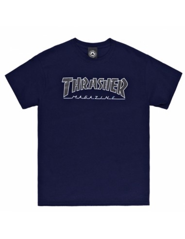 THRASHER Outline T-shirt - Navy Black
